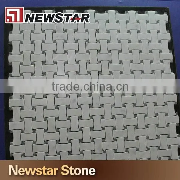 Newstar natural marble mosaic white carrara mosaic