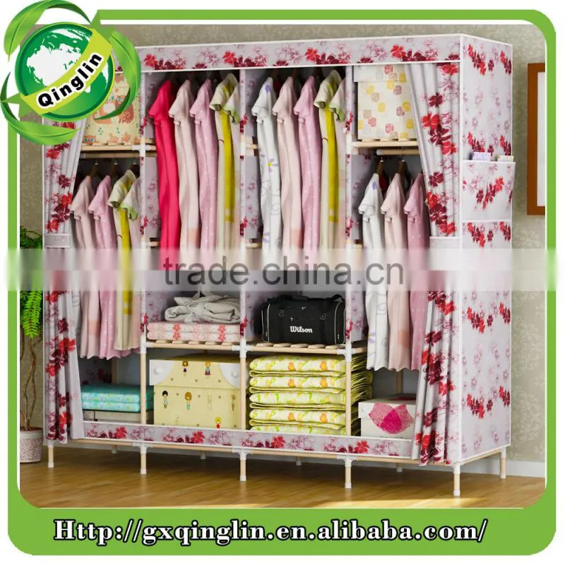 chest of drawers make by wooden and oxford fabric