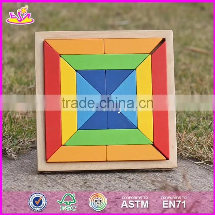 2017 New design best educational building blocks wooden construction toys for kids W13A131