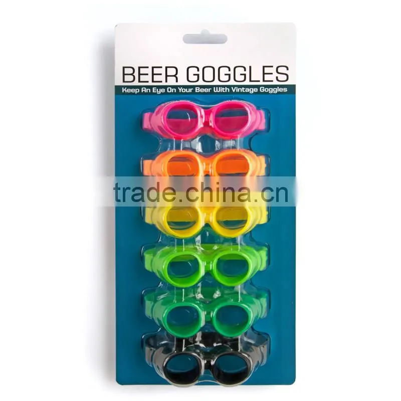 Set of 6 Beer Bottle Bands Drinks Markers
