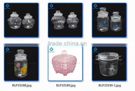 Clear Plastic Food Container Candy Storage Bottle