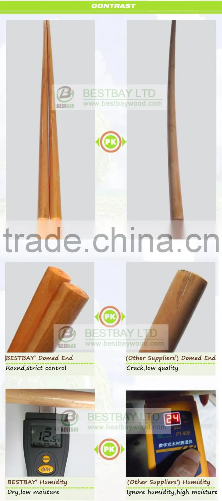 10 days fast delivery varnish coated wooden broom handle