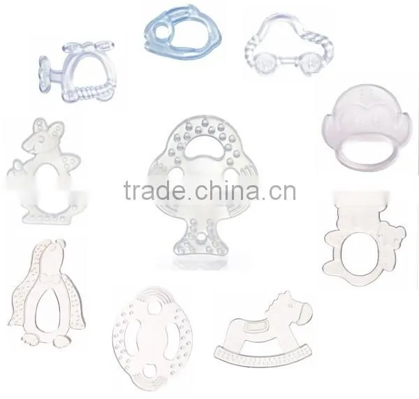 Safe baby teether soft silicone teether