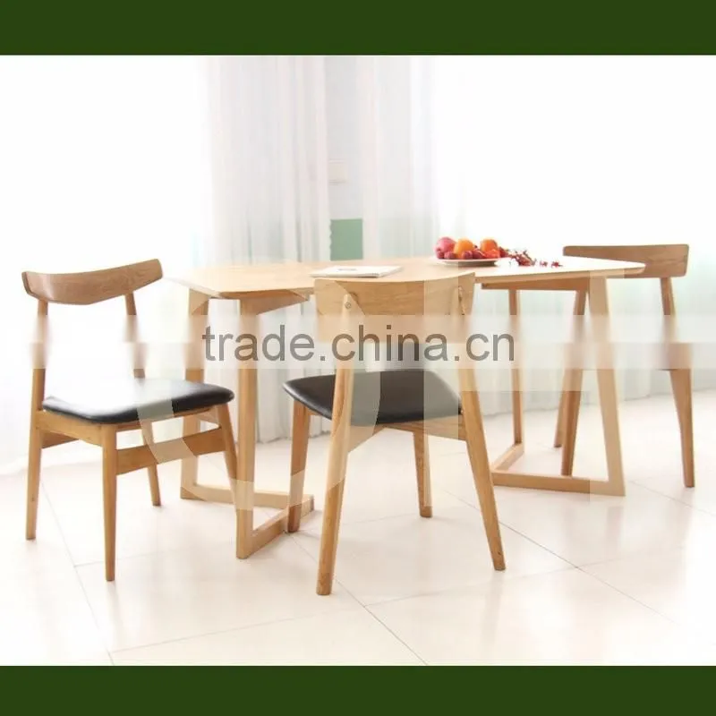low price elgant solid wood table chair set restaurant chairs