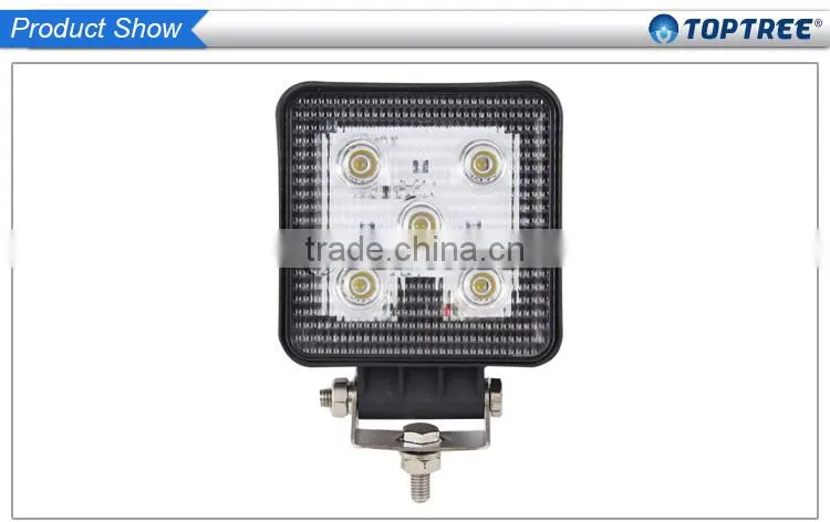 Long Lifespan Square Led Work Light Aluminum Plastic Housing Agricultural Driving Lamp