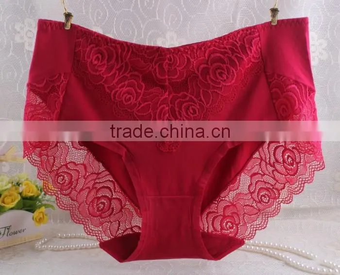 Beauty color lace/spandex sexy adult woman panty transparent underwear for girl