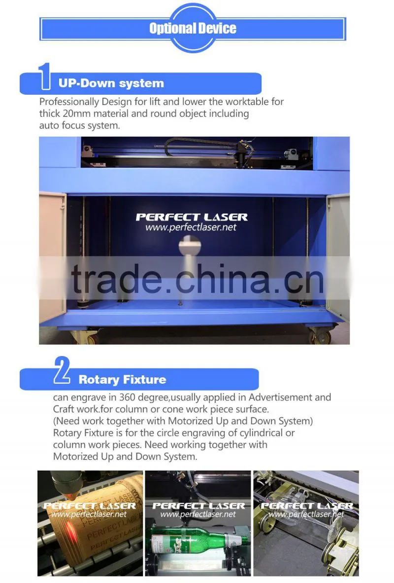 60W & 80W CO2 Laser Wood / Acrylic / Leather Engraving Cutting Machine With Rotary 6040(Agents Wanted)