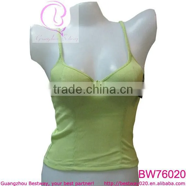 Wholesale ladies summer short camisoles tops underwear