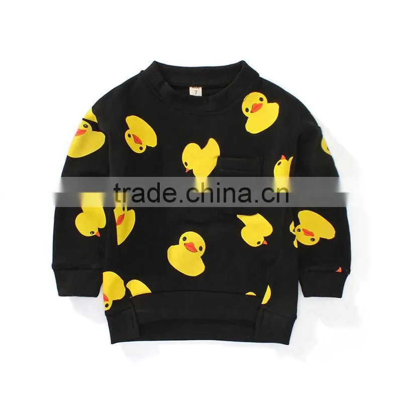 2015 hot sell 100% cotton long sleeves pullover children's hoodies