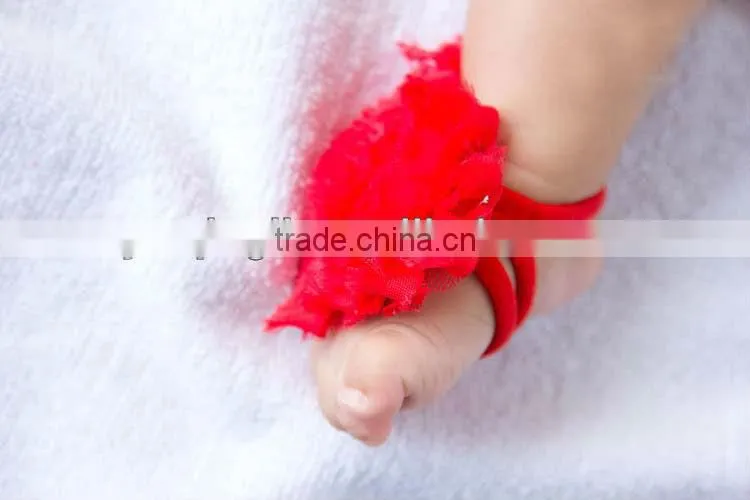 Gorgeous Baby girls barefoot sandals cute flower shoes soft infant shoes