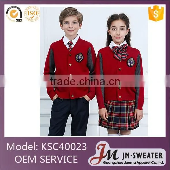 Noble temperament latest design school uniform sweater design