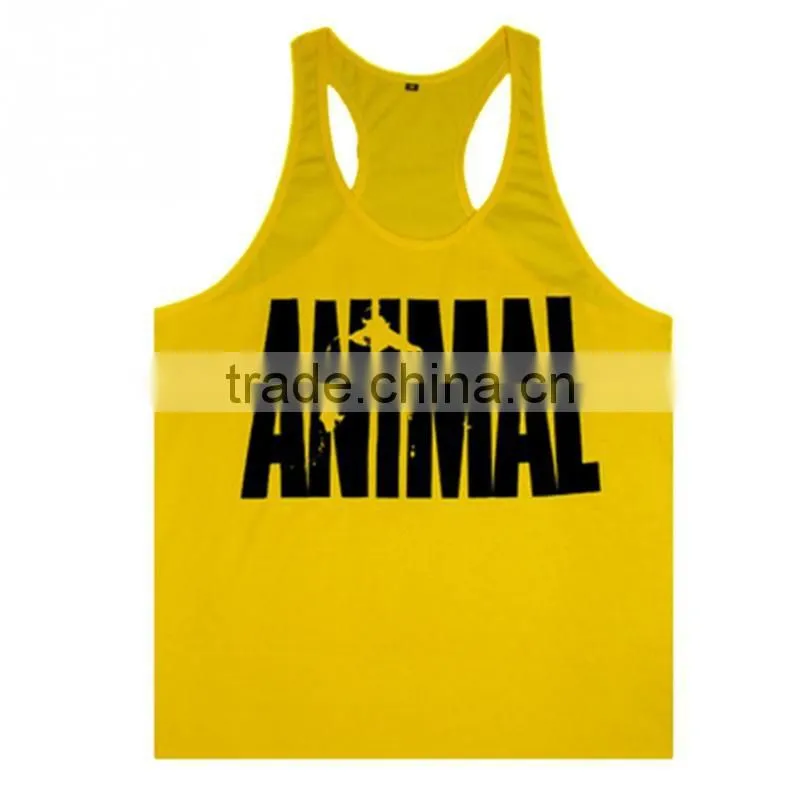 Gym Vest Mens Sleeveless Shirt Bodybuilding Stringers Tank Top Fitness Singlets Sport Undershirt Sport Clothes Cotton Tops