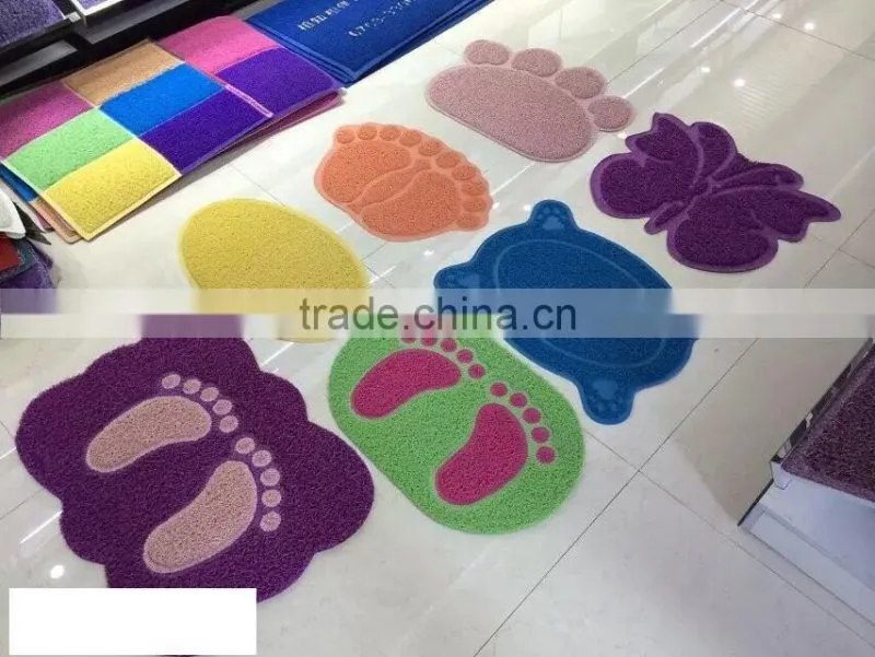 New product Nice Design pvc print carpet floor door mat