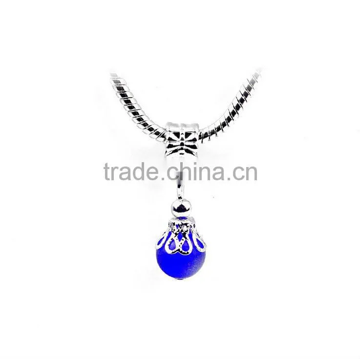 Ball Dangle Charm Crystal Bead Fits Pan Charms Bracelet
