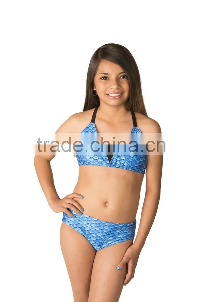 women Swimwear fishscales mermaid beachwear bikini