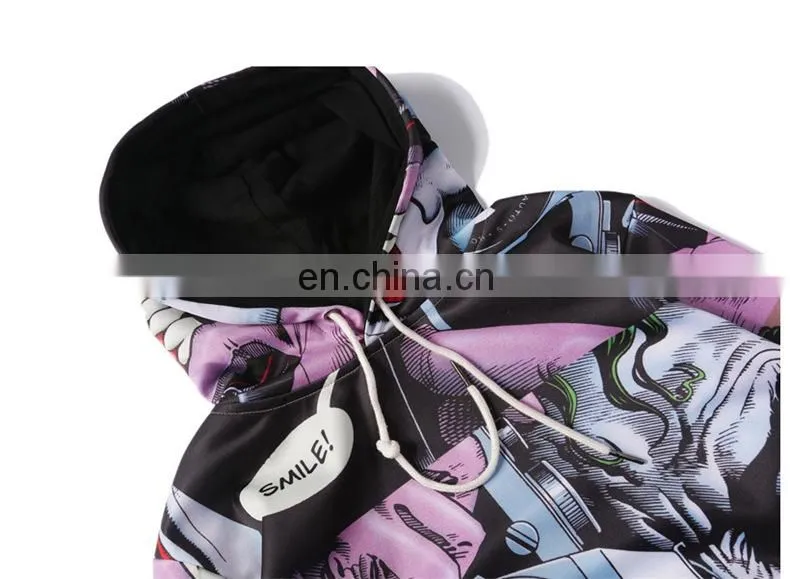 OEM Custom Printed Breathable Oversized Dry Fit Hoodies With Cotton