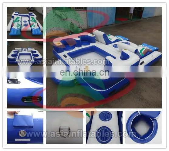 Commercial grade tropical tahiti floating island floating platform Inflatable Floating Island
