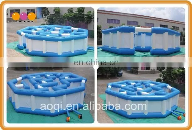 Round interactive inflatable game labyrinth inflatable maze for outdoor leisure activities