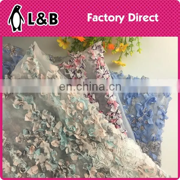 New design popular embroidery organza lace fabric