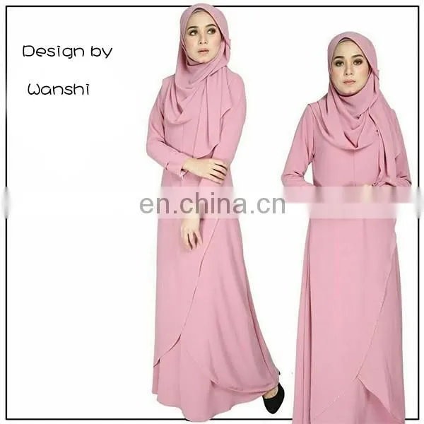 New model wholesale islamic clothing latest design women jubah abaya in dubai