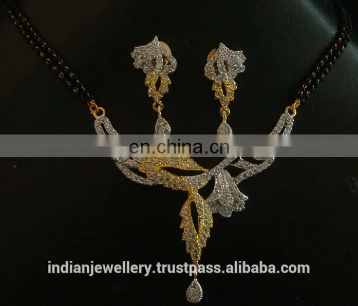 Cubic zircon pendant necklace exporter, wedding pendant necklace manufacturer
