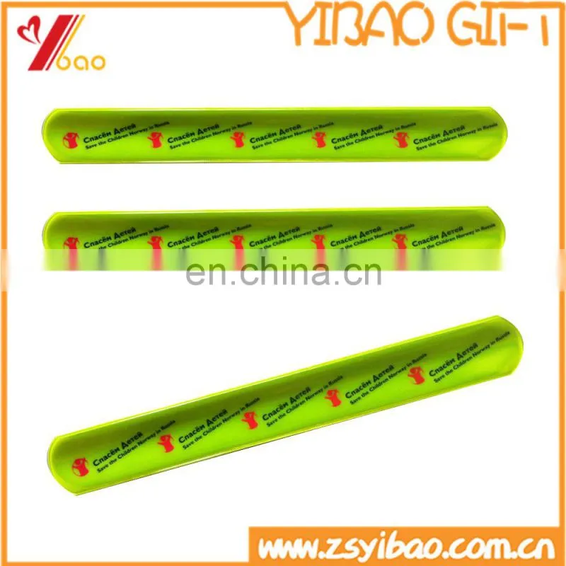 Silicone slap bracelet /wristband with sheet iron inside for children/sport