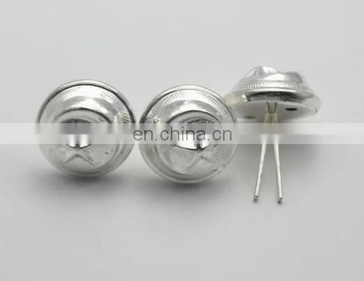New design silver five stars button