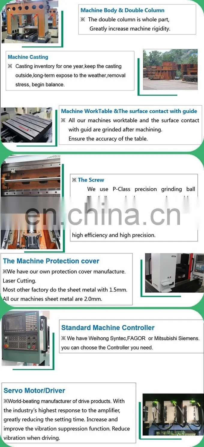 China with BT40 tool holder, Syntec controller cnc milling machine