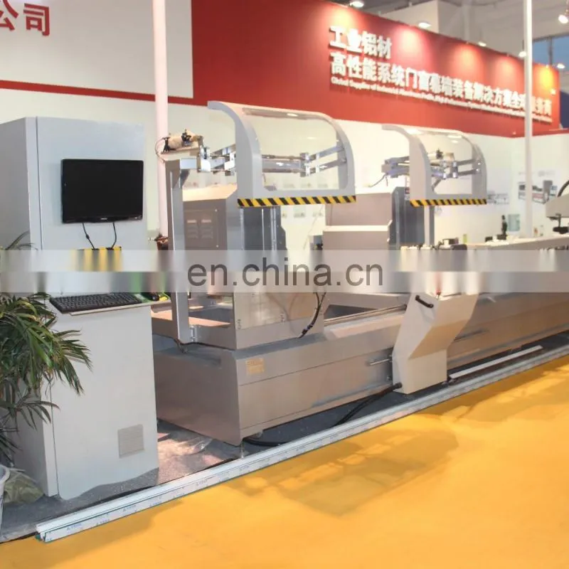 Window Machine Aluminum CNC 3 axis Double Head Mitre Saw