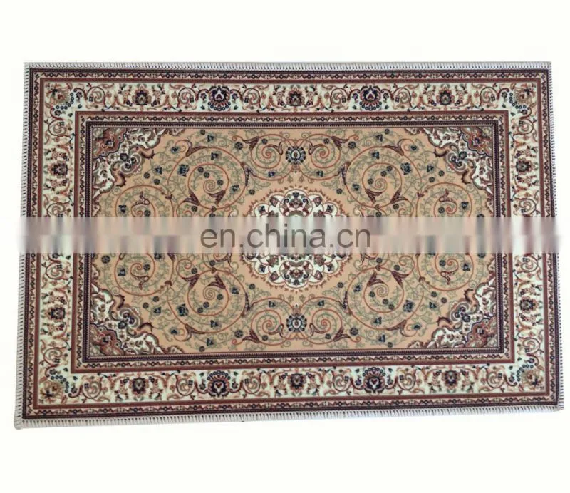 PRINTED SHORT PLUSH MAT - PERSIAN/PRAYER PATTERN DESIGN