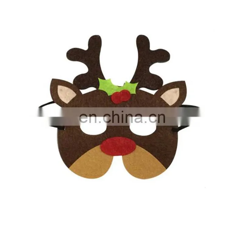 wholesale Christmas felt half face mask for decoration
