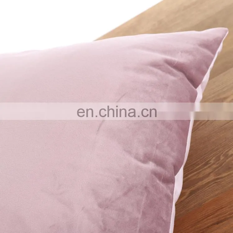 Velvet decorative pink dog print throw pillow indoor cushion for home decor
