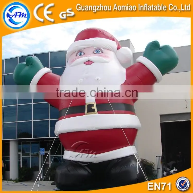 2016 Vivid design giant 25ft christmas inflatable santa claus for sale