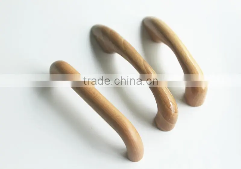 Natural material drawer wood door handles small round wooden knobs