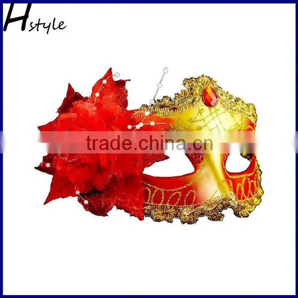 Hot Sell Wholesale Halloween Costume Party Mask With Daimond and Flower SC133