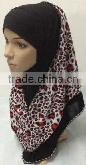 A498 Popular Newest ITY TWO LAYERS al amira 2pcs MUSLIM HIJAB