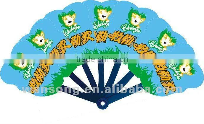 Fancy Design Summer PP Fan Portable Plastic pp hand fan
