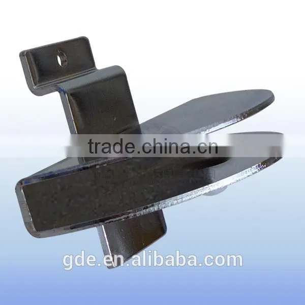 Metal chrome slatwall glass holder