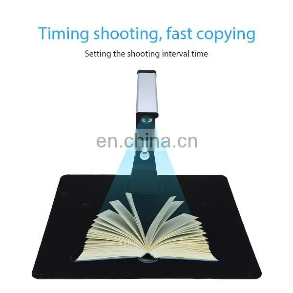 H1000 A3 A4 A5 10Mega 3672x2856 Document Book Photo ID Video Scanner with FHD Camera