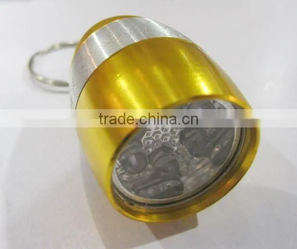 promotion aluminum 6 led keychain flashlight