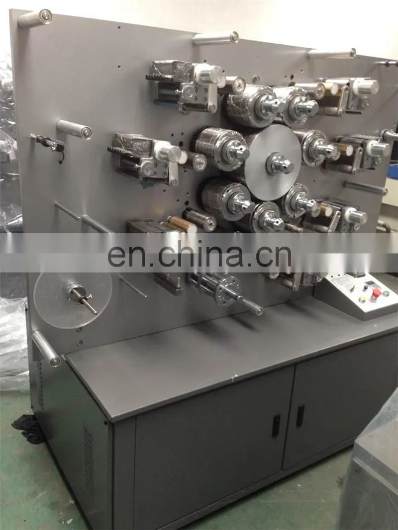 UGS1006 6 Color 2 Side Automatic Rotary Textile Label Printer, garment wash care tape ribbon printing machine