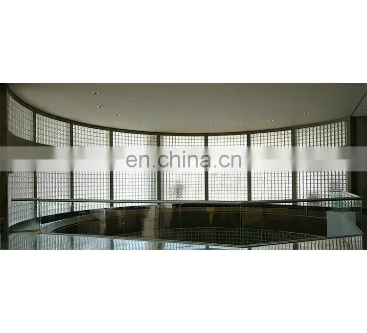 Patten Texture Eco-friendly Outdoor Wall Decorative Exterior Hollow Glass Brick