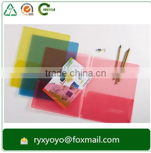 a4 cusomized pp plastic two pocket file folder