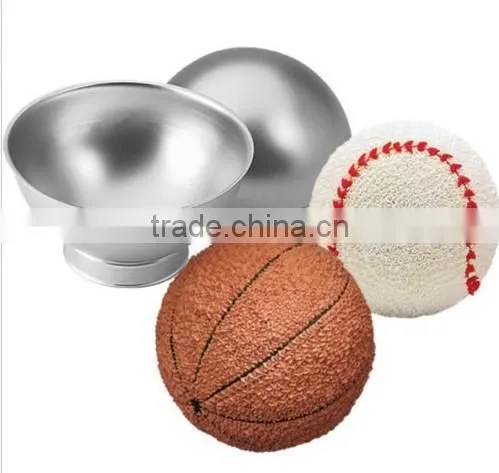 Sports Ball 3D Tennis Cricket Golf Birthday Cake Pan Tin Mold Mould