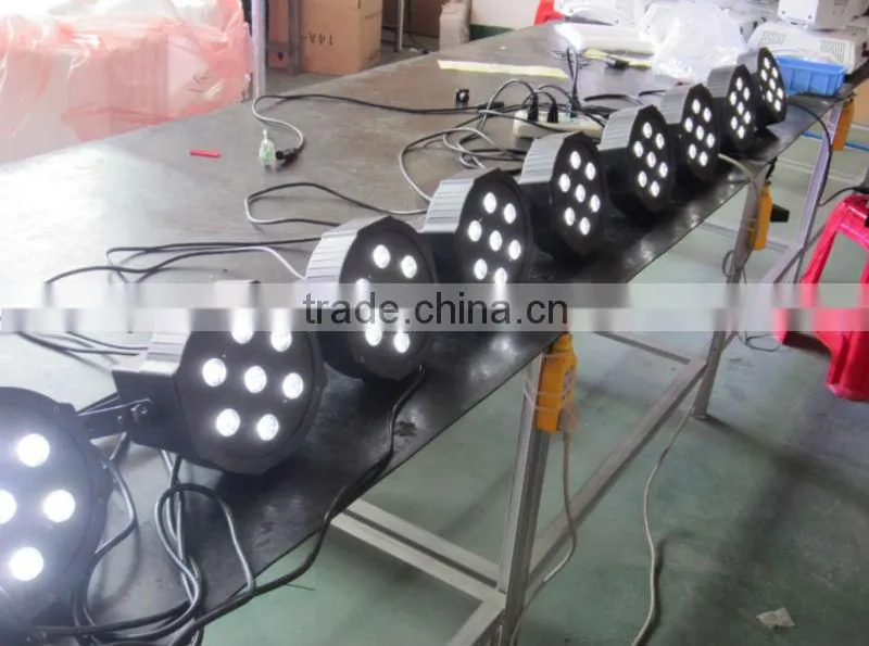 7pcs 10W RGBW 4 in 1 Led Par Light Led Par64 DJ Lighting