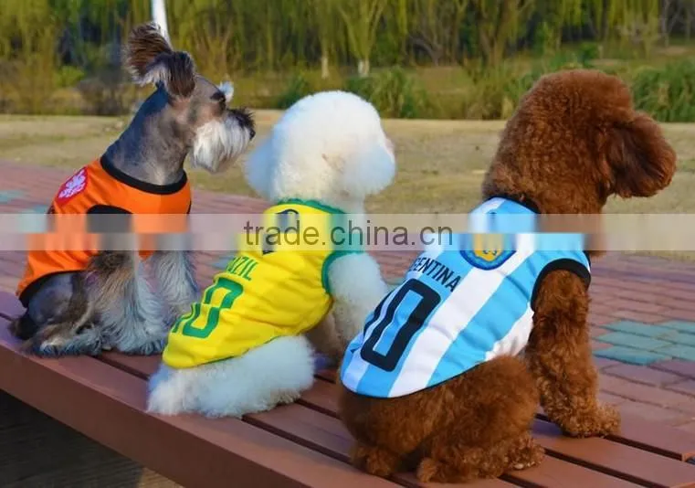 football clothes model world cup team pet dog clothes dog dresses