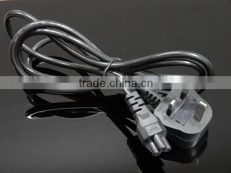 Fast Delivery Power Cable UK Mains Male Fused Plug to IEC C5 Female Socket 13A (amp) 2m