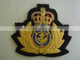 Emabroidred Blazer Bullion Hand Cap Fashion Club School Airline Badges