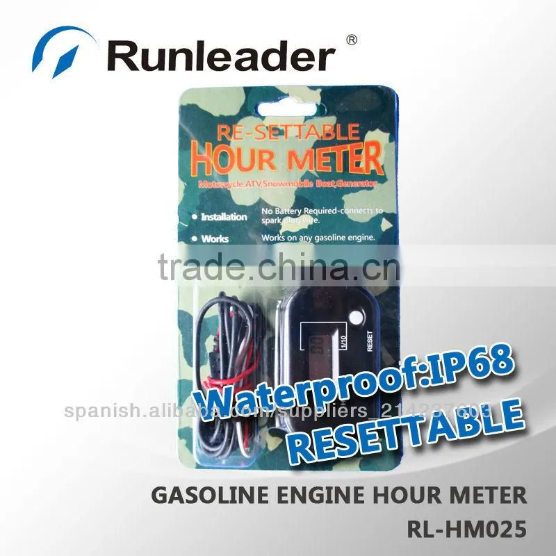 Waterproof Digital Hour Meter for Motocross Pit Bike