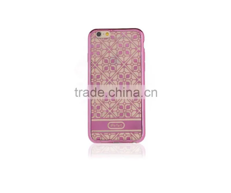 For iPhone 6 case, electroplate ultra thin clear soft TPU case for iPhone